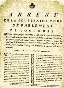 Edicto de creación de la denominación de origen Roquefort